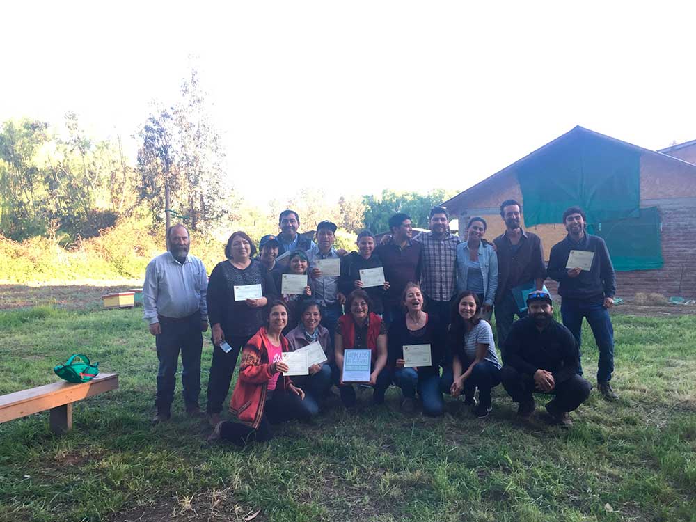 Estudiantes Curso crianza de reinas, San Vicente de Tagua Tagua